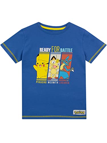 Pokemon Jungen T-Shirt Blau 140 von Pokemon