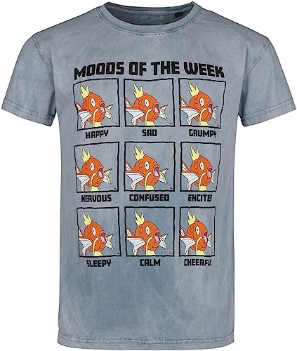 Pokémon Karpador - Moods of The Week Männer T-Shirt blau S von Pokémon