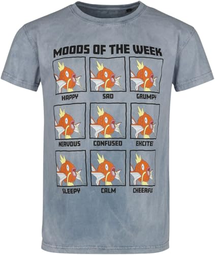 Pokémon Karpador - Moods of The Week Männer T-Shirt blau XL von Pokémon