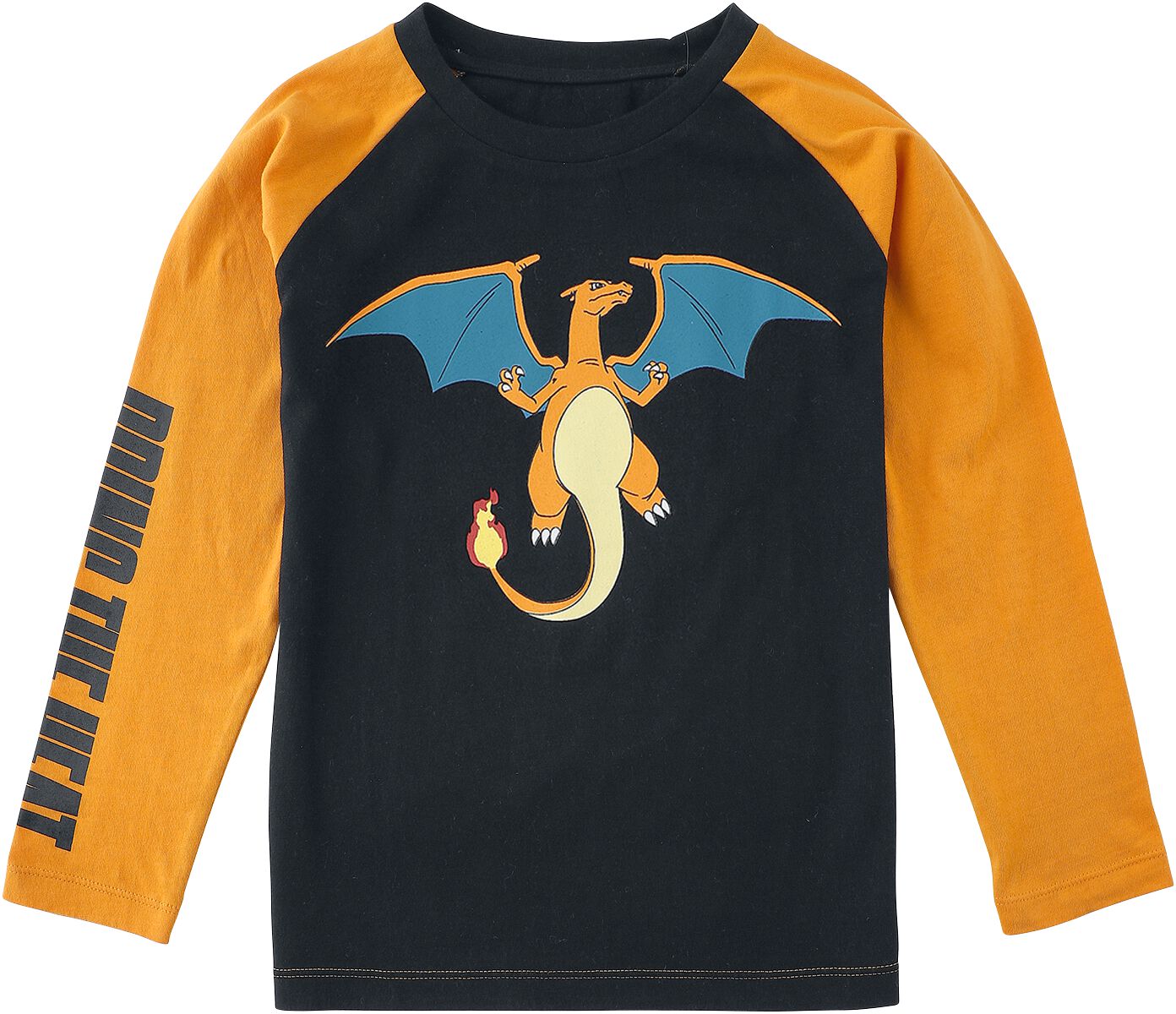 Pokémon Kids - Glurak - Bring The Heat Langarmshirt schwarz orange in 146/152 von Pokémon