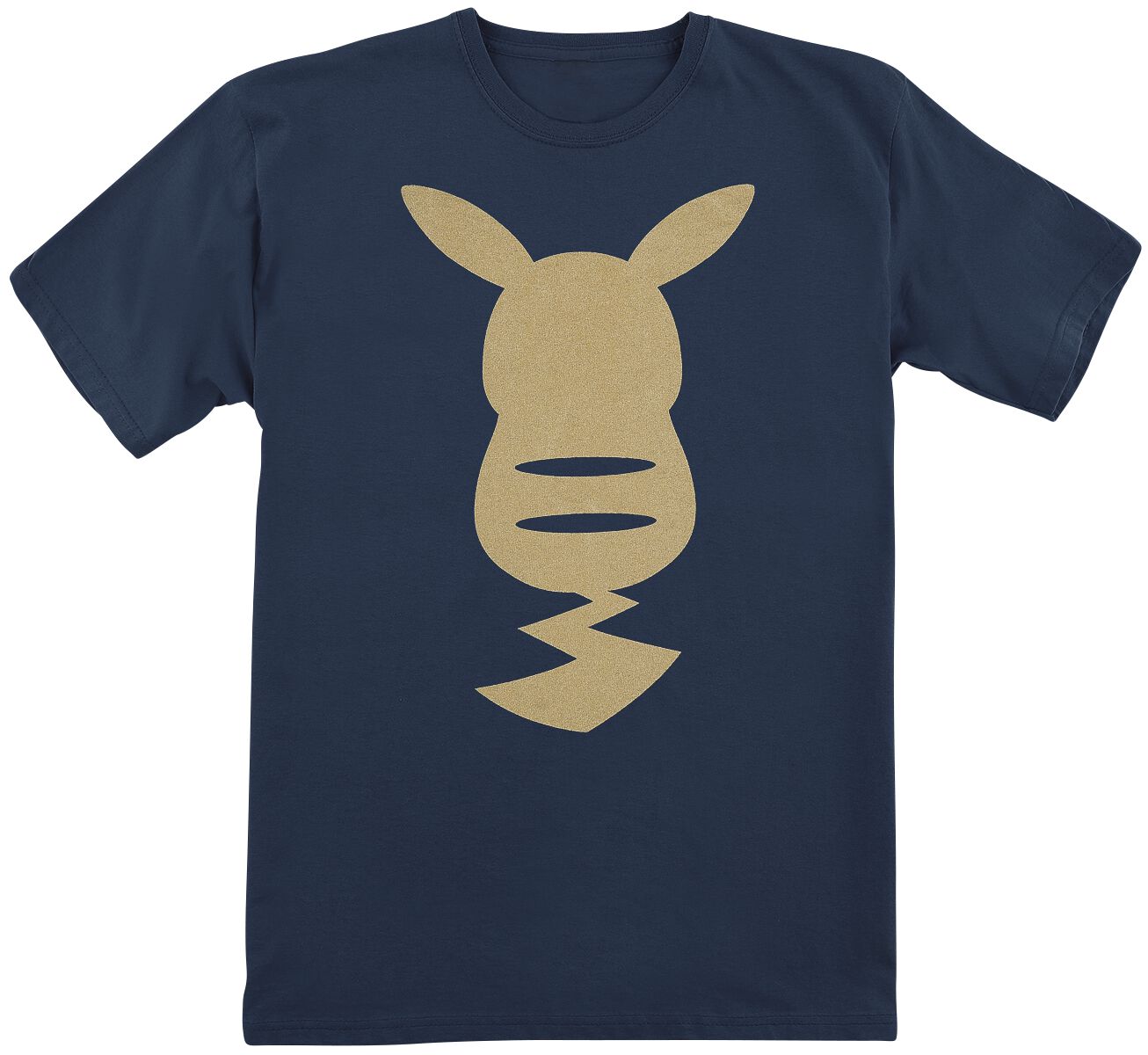 Pokémon Kids - Pikachu - Gold T-Shirt dunkelblau in 128 von Pokémon