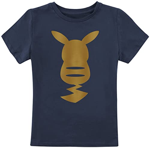 Pokémon Kids - Pikachu - Gold Unisex T-Shirt dunkelblau 128 von Pokémon