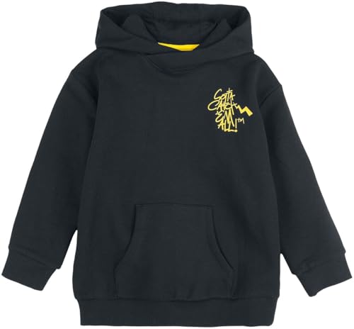 Pokémon Kids - Pikachu - Punk Unisex Kapuzenpullover schwarz 134/140 von Pokémon