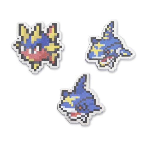 Pokémon Mitte: Carvanha, Sharpedo und Mega-Sharpedo Pokémon Pixel Pins (3er-Pack) von Pokémon
