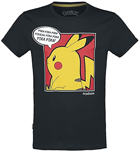 Pokémon Pika Pop Männer T-Shirt schwarz M 100% Baumwolle Fan-Merch, Gaming Pokémon Pika Pop Männer T-Shirt schwarz M 100% Baumwolle Fan-Merch, Gaming von Nintendo Original