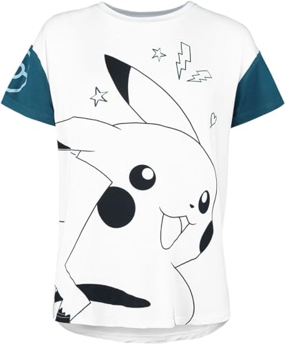 Pokémon Pikachu Frauen T-Shirt weiß/blau S von Pokémon