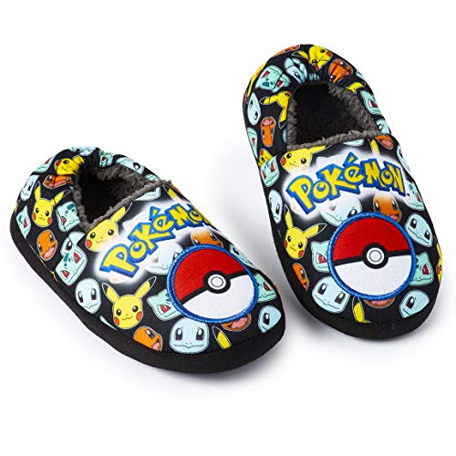 Pokemon Pikachu Hausschuhe Kinder Junge, Pokeball Hausschuhe Jungen mit Pikachu, Warme Kinder Hausschuhe Mädchen, Slipper Weiche Sohle Anti-Rutsch (numeric_38, 5 UK) von Pokémon