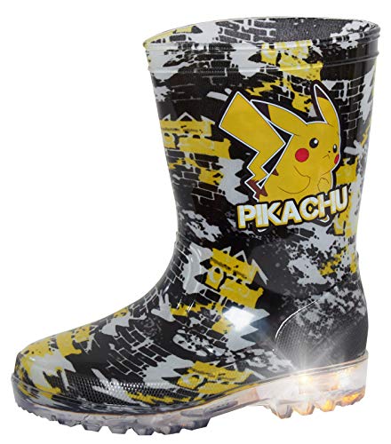 Pokemon Pikachu Leuchtende Gummistiefel für Kinder, Jungen, Regen- und Schneeschuhe, Gummistiefel, Schwarz - Schwarz - Größe: 25 EU Pokemon Pikachu Leuchtende Gummistiefel für Kinder, Jungen, Regen- und Schneeschuhe, Gummistiefel, Schwarz - Schwarz - Größe: 25 EU von Pokémon
