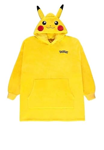 Pokémon Pikachu Männer Kapuzenpullover gelb L-2XL 100% Polyester Fan-Merch, Gaming von Pokémon