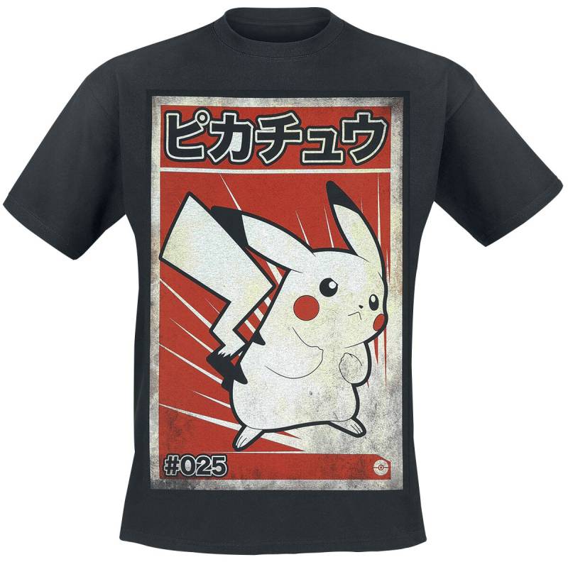 Pokémon Pikachu - Poster T-Shirt schwarz in XL Pokémon Pikachu - Poster T-Shirt schwarz in XL von Pokémon