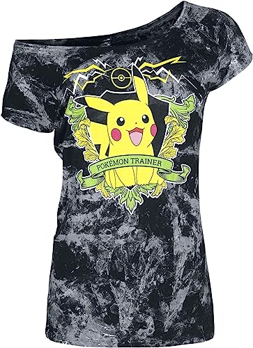 Pokémon Pikachu Trainer Frauen T-Shirt schwarz L von Pokémon