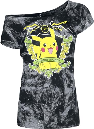 Pokémon Pikachu Trainer Frauen T-Shirt schwarz XXL von Pokémon