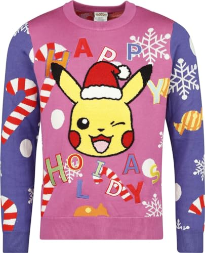 Pokémon Pikachu Unisex Strickpullover Multicolor XL von Pokémon