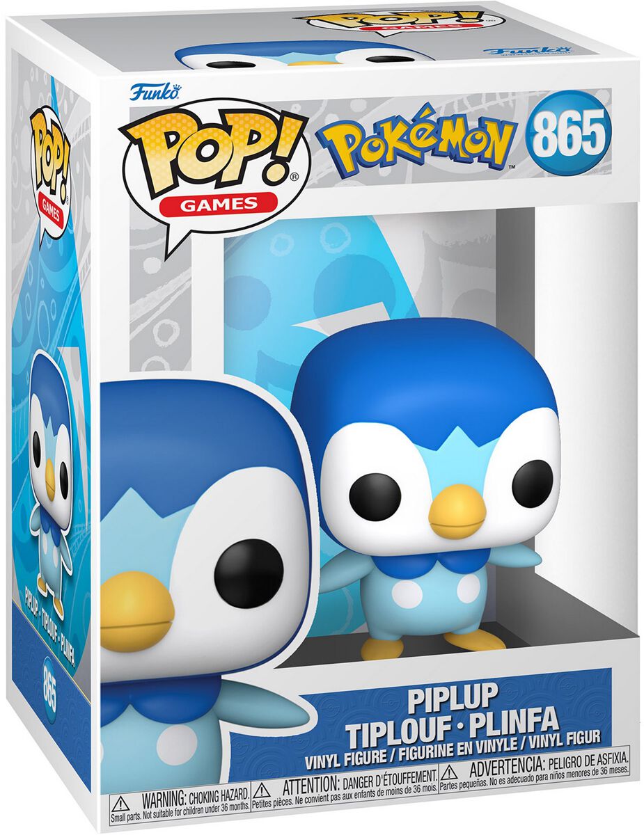 Pokémon - Piplup - Tiplouf - Plinfa Vinyl Figur 865 - Funko Pop! Figur - Funko Shop Deutschland von Pokémon