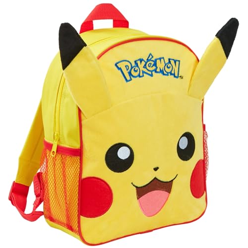 Pokémon-Rucksack für Kinder 3D Pikachu Tasche Jungen Plüsch Rucksack Mädchen Zurück zur Schule Satchel von Lora Dora