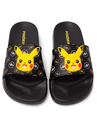 Pokemon Sliders Jungen Kinder Pikachu Sandalen Beach Dusche Schuhe Flip Flops 34 EU von Pokémon