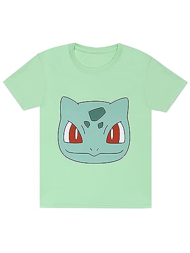 Pokémon T-Shirt | Jungen Bulbasaur T-Shirt | Gamer T-Shirt | Größen 5 bis 13 Jahre | Offizielles Merchandise | Grün | 116 von Pokémon