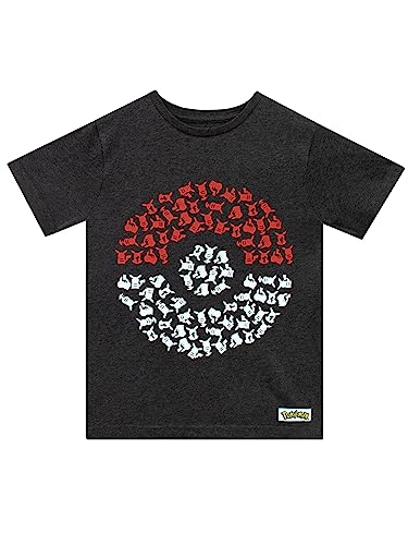 Pokémon T-Shirt | Jungen Pikachu T-Shirt | Pokeball Tshirt für Jungen | Offizielles Pikachu Merchandise | 122 von Pokémon