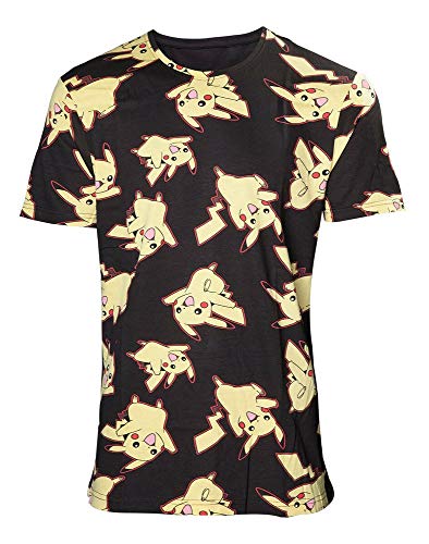 Pokémon T-Shirt Pikachu All Over Print T-Shirt Black-XXL von Pokémon