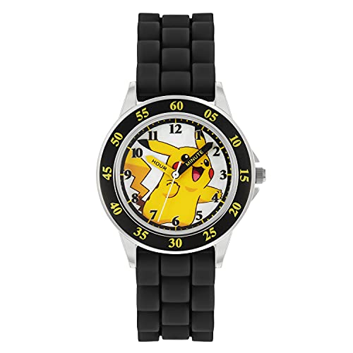 Pokemon Unisex-Kinder Analog Quarz Uhr mit Silikon Armband POK9048 von Pokémon