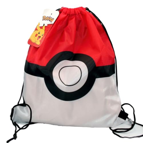 Rucksack Set zur Auswahl | Pokeball Motiv | Pokemon | Kinder Tasche, Rucksack Set:Sportbeutel von Pokémon