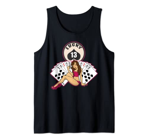 Poker - Pin Up Girl - Lucky 13 Tank Top Poker - Pin Up Girl - Lucky 13 Tank Top von Poker Kings