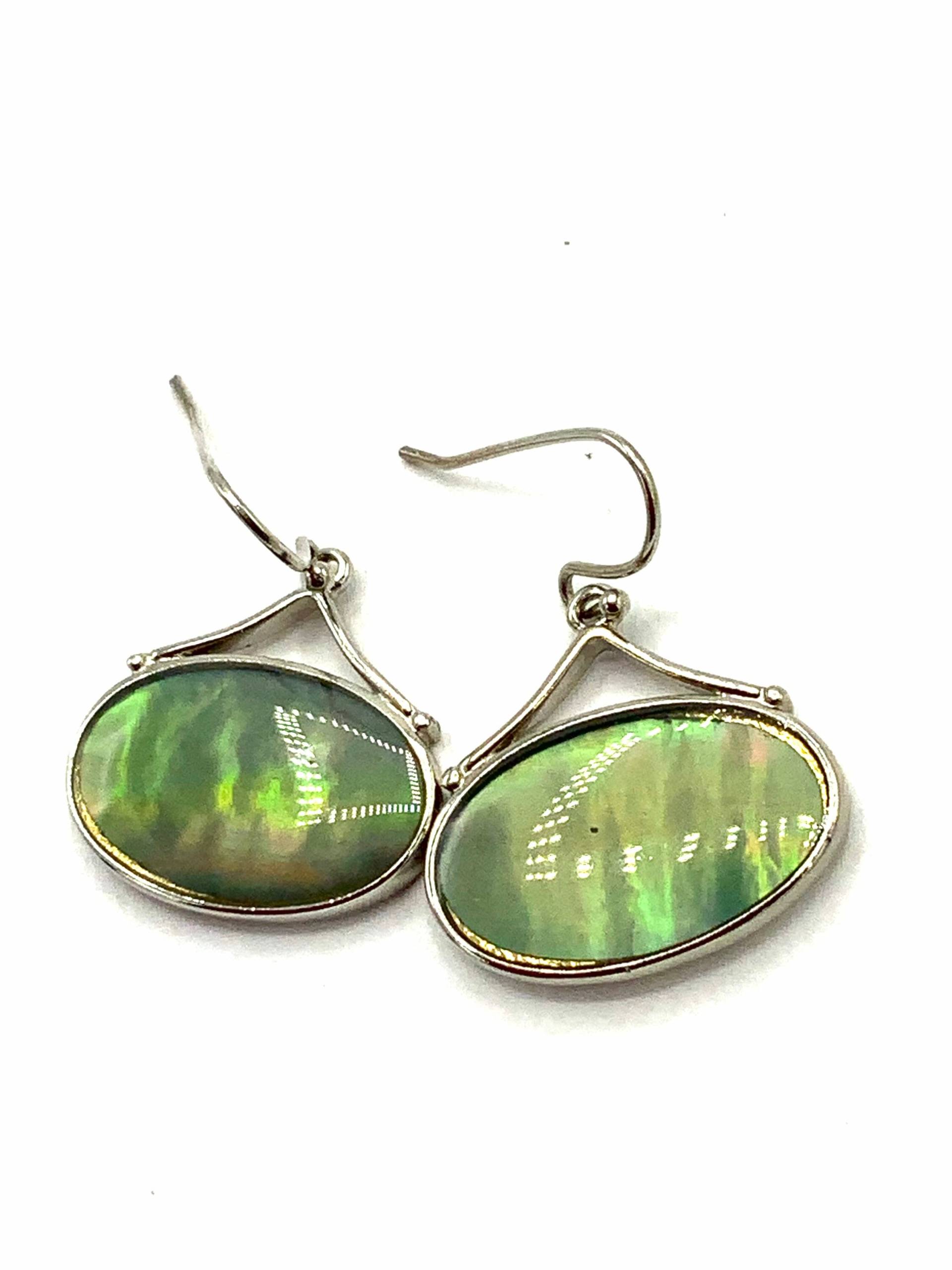 Lia Sophia Anhänger Aus Grünem Abalone Mit Perlenkette, Aqua von PokitaGifts