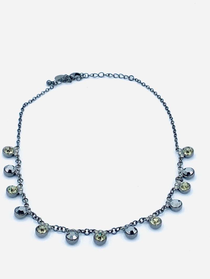 Lia Sophia Silber Ton Mit Kristall Halskette von PokitaGifts