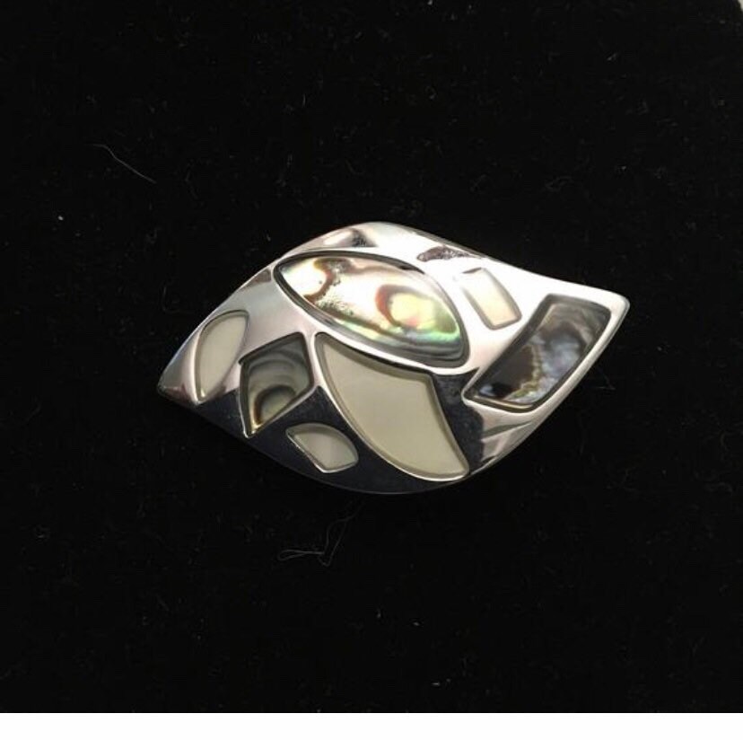 Lia Sophia Silberfarben Mit Abalone Anhänger Oder Halskette von PokitaGifts