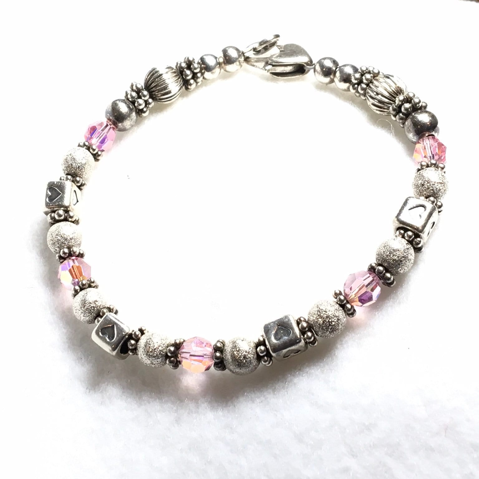 Vintage 925 Perlen Armband Und Swarovski-Kristallen von PokitaGifts