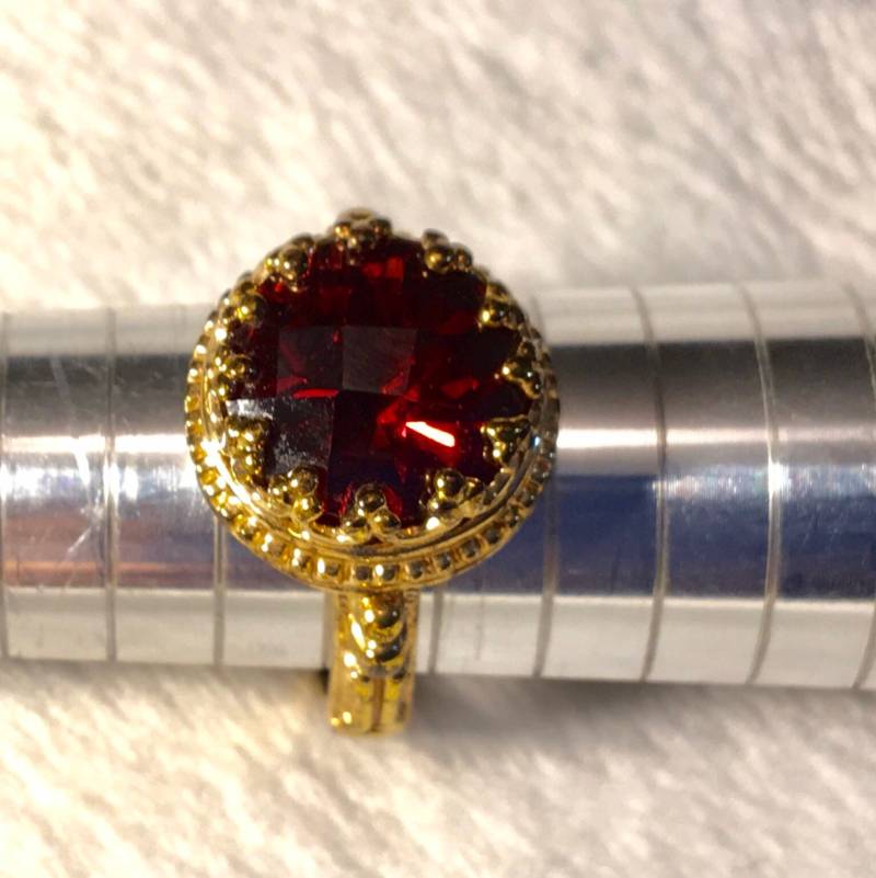 Vintage Braun Ton Ring Größe 8 von PokitaGifts