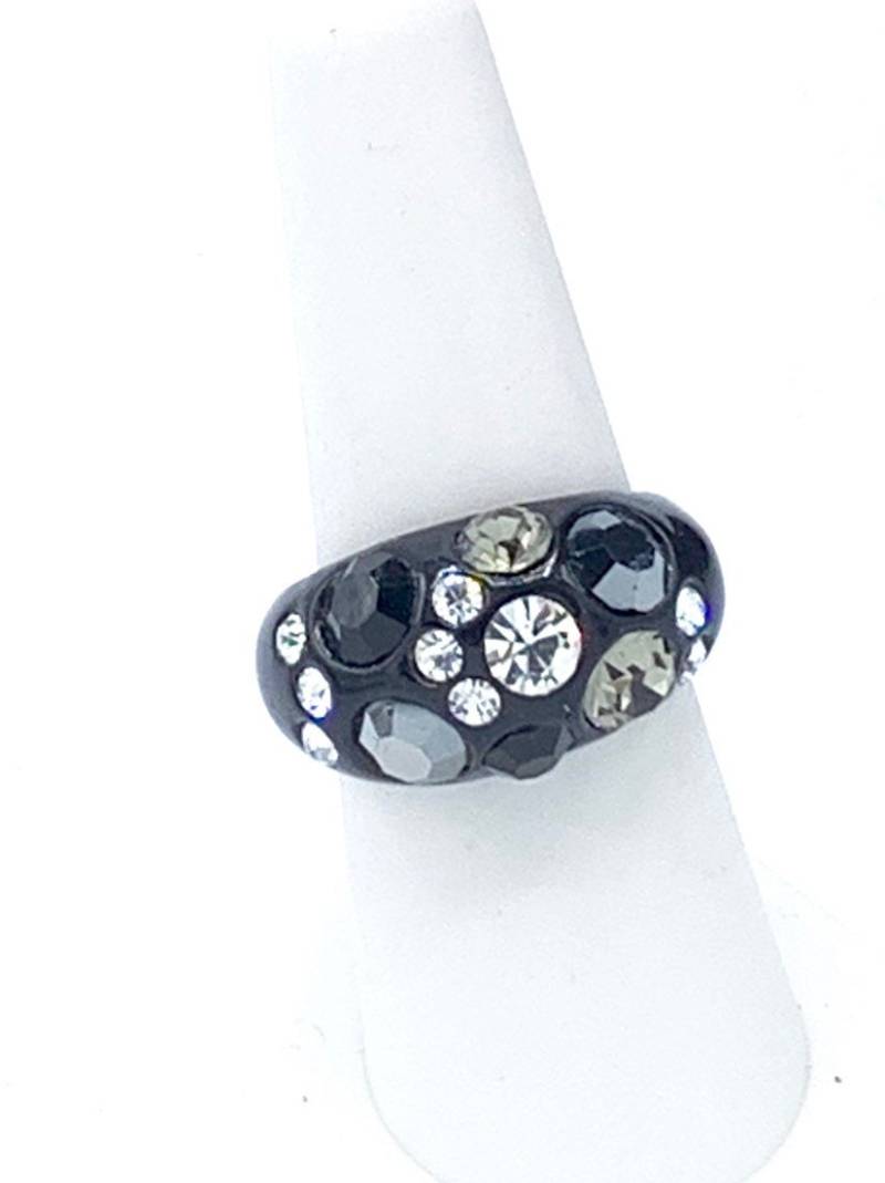 Wunderschöner Sammler Lia Sophia Ring in Schwarz Und Kristall. Jahrgang von PokitaGifts