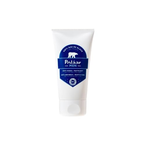 Polåar Men -Anti- ge de Glace -Anti-Falten und Mattierende GesichtspfEINE JUGENDLICH STRAHLENDE HAUTlege mit Polar Peptiden - Anti-Age Creme, After Shave für Männer -98% Natürlich, Vegan, France -50ml von Polåar