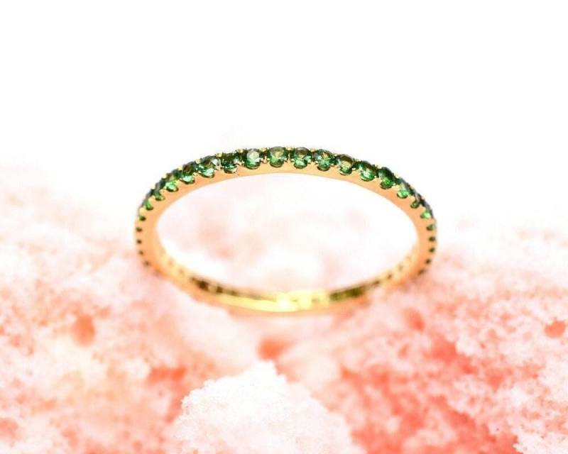 Eternity Ring. Massives 750Er Gold. Volle 3 Halbe Ewigkeit 4. Zusteckring. Ehering . Gelbgold Weißgold. Rosengold von Polamai