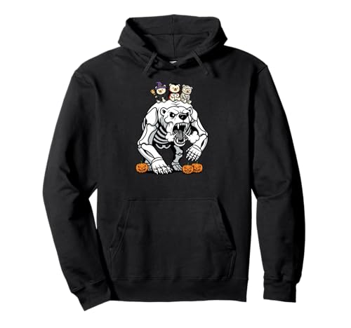 Eisbär-Skelett Mama Hexe Halloween Kinder Herren Damen Pullover Hoodie Eisbär-Skelett Mama Hexe Halloween Kinder Herren Damen Pullover Hoodie von Polar Bear Lovers Cute Halloween Outfits Boy Girl