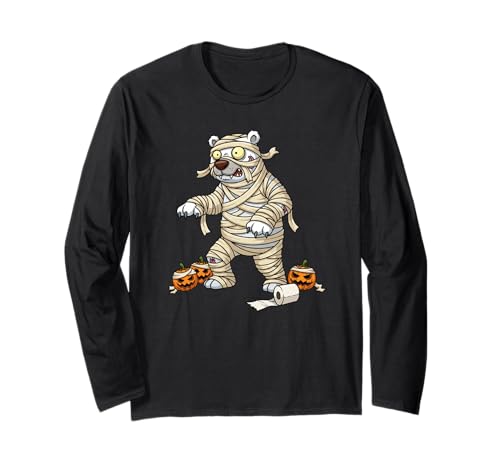 Lustiger Eisbär Mama Kürbis Halloween Kinder Herren Damen Langarmshirt Lustiger Eisbär Mama Kürbis Halloween Kinder Herren Damen Langarmshirt von Polar Bear Lovers Cute Halloween Outfits Boy Girl