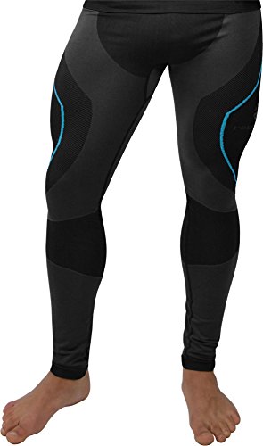 Polar Husky® Herren-Funktionsunterwäsche, Lange Unterhose Farbe Schwarz/Türkis Größe S/M von Polar Husky