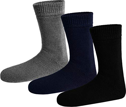 Polar Husky 3 Paar Super Warme Thermo Socken! Vollplüsch/Perfekt geeignet für Stiefel Farbe Socken Schwarz/Grau/Blau Größe 43/46 Polar Husky 3 Paar Super Warme Thermo Socken! Vollplüsch/Perfekt geeignet für Stiefel Farbe Socken Schwarz/Grau/Blau Größe 43/46 von Polar Husky