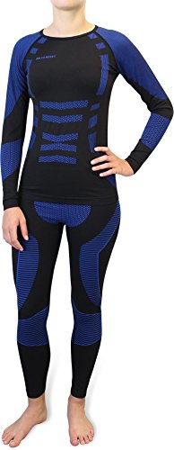 Polar Husky Sport-Funktionsunterwäsche-Set für Damen und Herren Farbe Super Active Ride/Blau Größe L/XL von Polar Husky