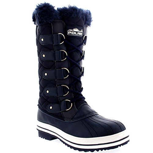 Polar Womens Snow Boot Quilted Tall Winter Snow Waterproof Warm Rain Boot - 8 - NAN41 YC0002 Polar Womens Snow Boot Quilted Tall Winter Snow Waterproof Warm Rain Boot - 8 - NAN41 YC0002 von Polar