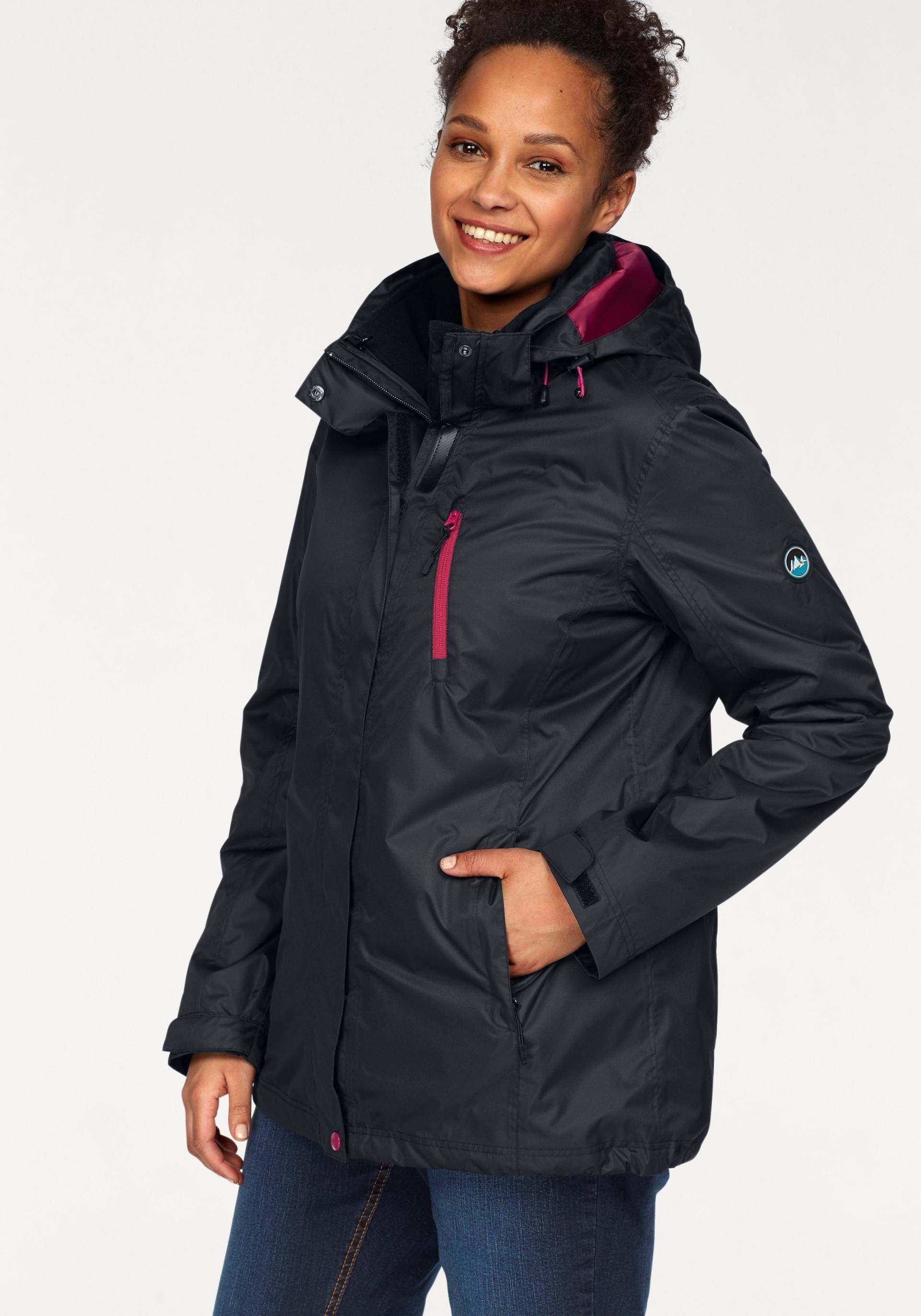 Große Größen: 3-in-1-Funktionsjacke, schwarz, Gr.40-58 von Polarino