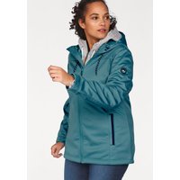 Große Größen: Polarino Softshelljacke, petrol, Gr.40-58 von Polarino