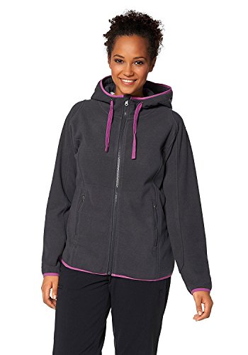 POLARINO, Damen, Fleece-Jacke, Anthrazit von Polarino