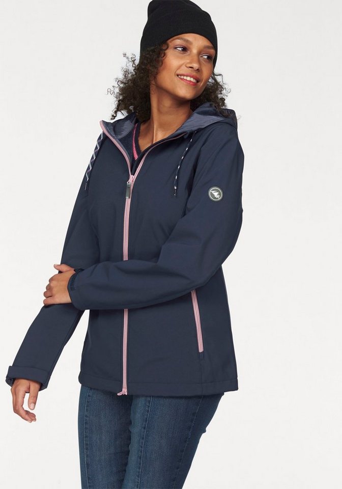 Polarino Softshelljacke für den Übergang, aus Softshell, wasserabweisend, winddicht von Polarino