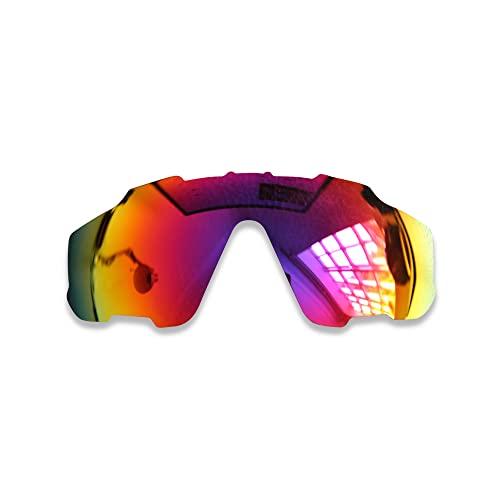 POLARLENS Polarisierte Ersatzgläser für Oakley Jawbreaker - Kompatibel mit Oakley Jawbreaker Sonnenbrille, violett, rot, Einheitsgröße von Polarlens