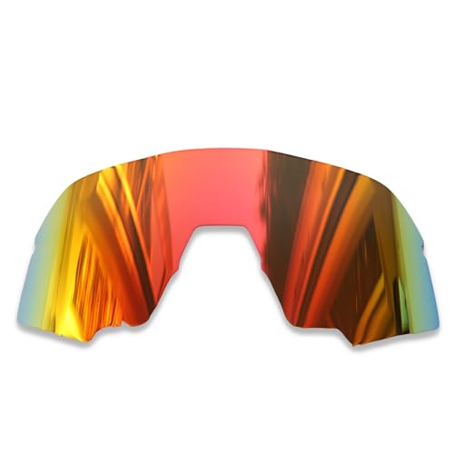 Polarlens Polarisierte Ersatzgläser für 100% S3 - Kompatibel mit 100% S3 Sonnenbrillen, feuerrot, Einheitsgröße von Polarlens