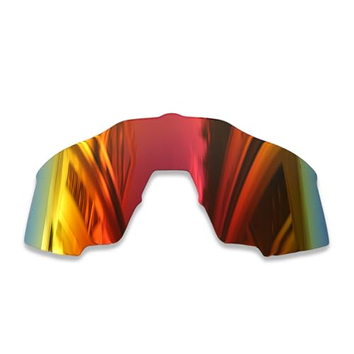 Polarlens Polarisierte Ersatzgläser für 100% Speedcraft - Kompatibel mit 100% S3 Sonnenbrillen, feuerrot, Einheitsgröße von Polarlens