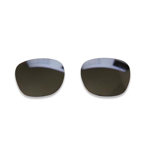 Polarlens Polarisierte Ersatzgläser für RayBan Clubmaster RB3016, 49 mm, kompatibel mit Ray Ban Clubmaster RB 3016 49 mm Sonnenbrille, Schwarz , Einheitsgröße von Polarlens