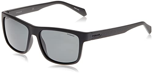 Polaroid Herren Pld 2058/S Sonnenbrille, Schwarz (Mtt Black), 55 EU von Polaroid