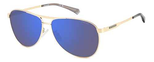 POLAROID Herren PLD 2160/G/S/X Sonnenbrille, Gold, 62 von Polaroid